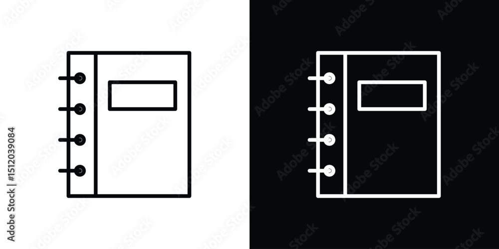 Poster Notebook icon. Simple element illustration. outline and flat symbol design