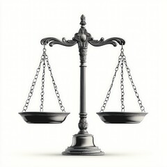 Antique, ornate balance scales