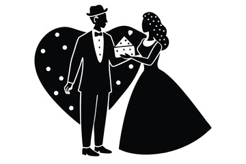 Romantic couple enjoying cheese and wine together