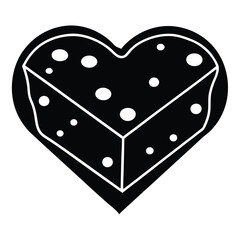 Elegant cheese design for valentine s day