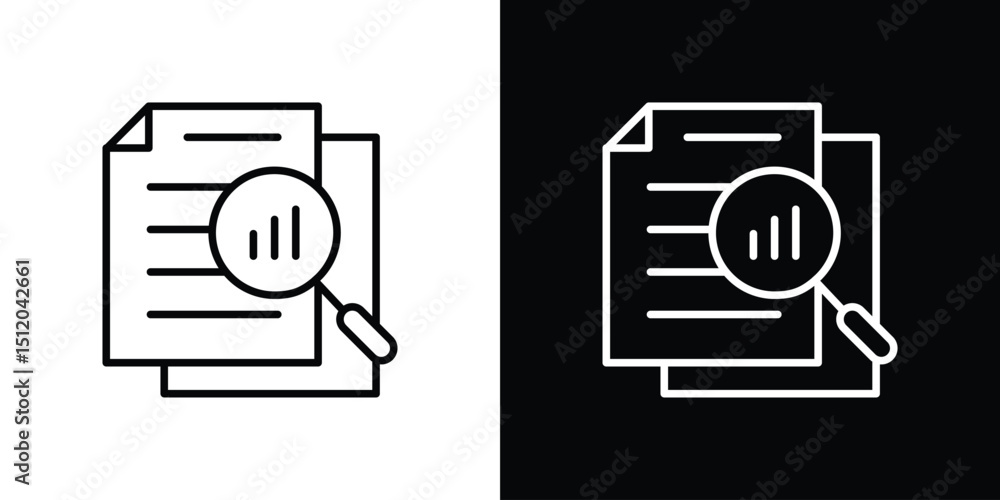 Fototapete overview icon. simple element illustration. outline and flat symbol design