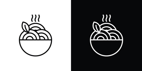 Pasta icon. Simple element illustration. outline and flat symbol design