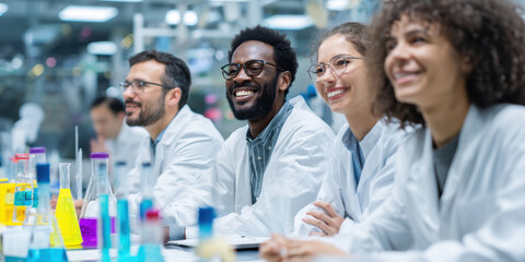 Personalized medical technology brings innovation and teamwork to laboratory as diverse scientists collaborate with enthusiasm