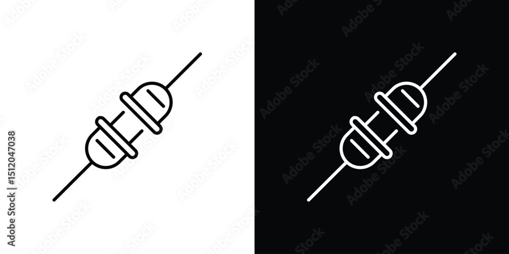 Poster plugin icon. simple element illustration. outline and flat symbol design