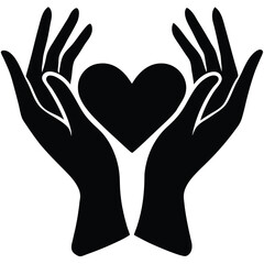 Obraz premium Protecting and Cherishing the Heart A Symbol of Care and Compassion