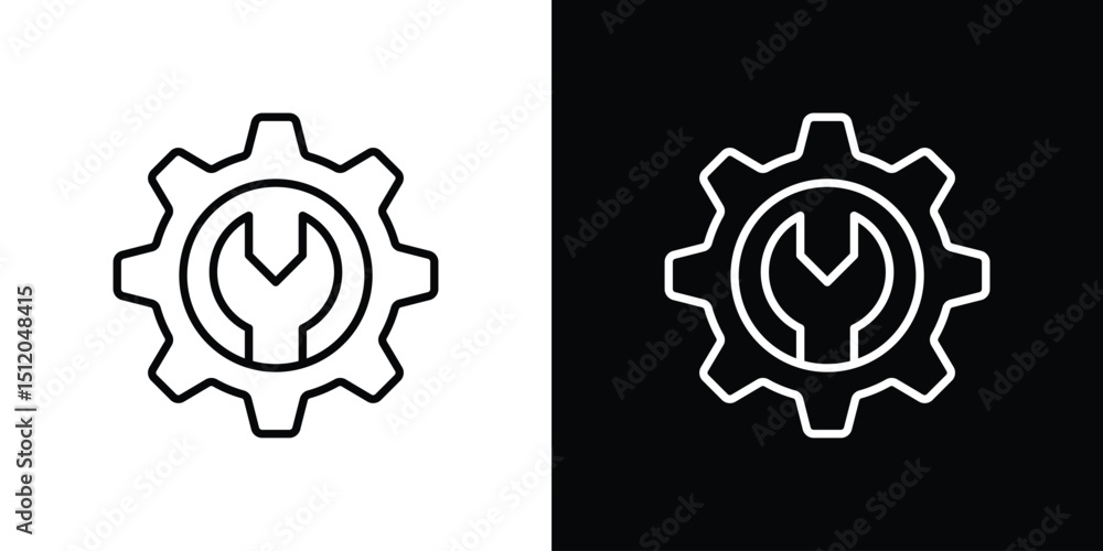 Poster project development icon. simple element illustration. outline and flat symbol design