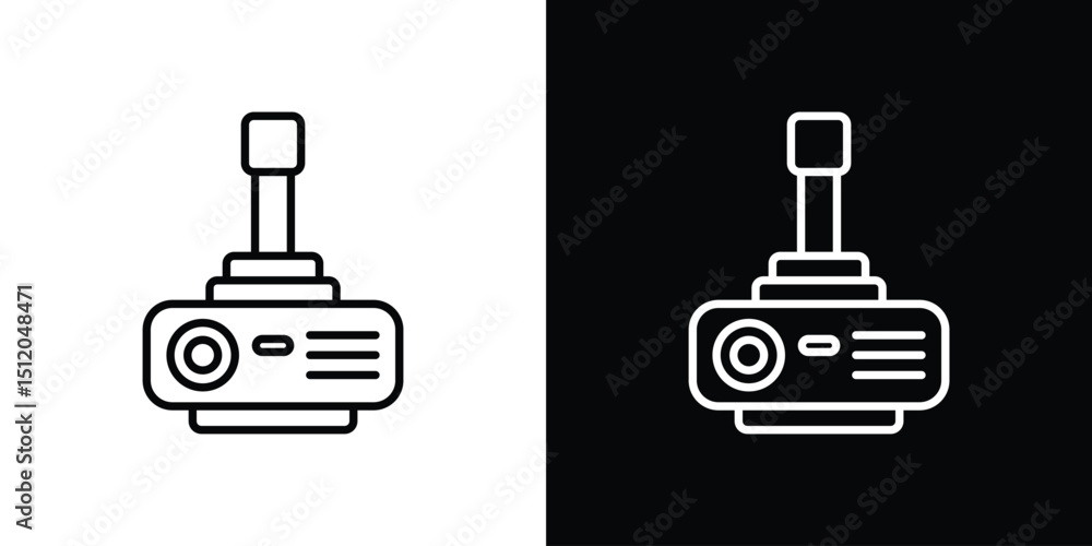 Poster Projector icon. Simple element illustration. outline and flat symbol design