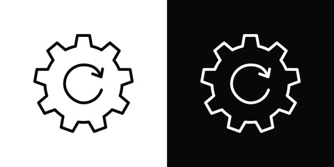 Recovery icon. Simple element illustration. outline and flat symbol design