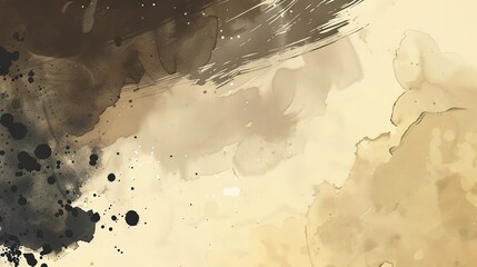 Embracing Serenity and Depth: The Allure of Ink Wash Style Abstract Art Backgrounds