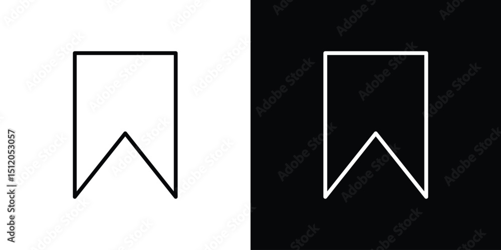 Poster save post icon. simple element illustration. outline and flat symbol design