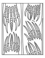 Naklejka premium halloween coloring page, line art, Halloween illustration