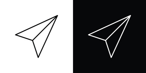 Send icon. Simple element illustration. outline and flat symbol design