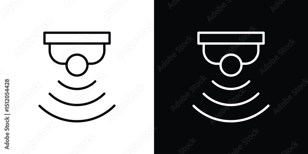 Aufkleber Sensor icon. Simple element illustration. outline and flat symbol design