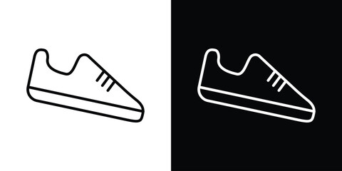 Shoes icon. Simple element illustration. outline and flat symbol design