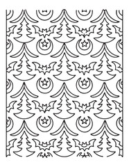 halloween coloring page, line art, halloween illustration