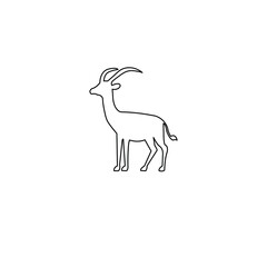 silhouette of a deer