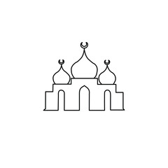 vector illustration of mosque