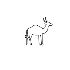 deer silhouette vector
