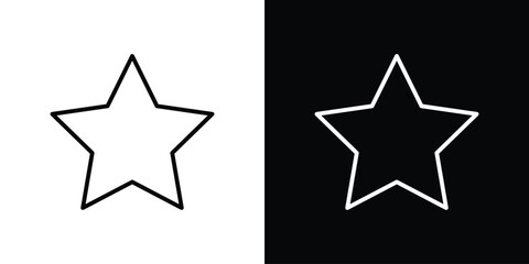 Star icon. Simple element illustration. outline and flat symbol design