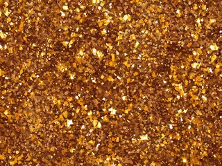 Gold glitter sparkle seamless pattern on transparent background