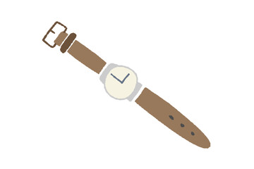 置きっぱなしの腕時計　暮らしのイラスト　life_color_solo