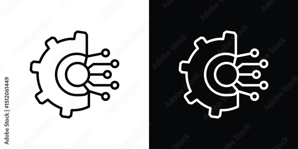 Poster transform icon. simple element illustration. outline and flat symbol design