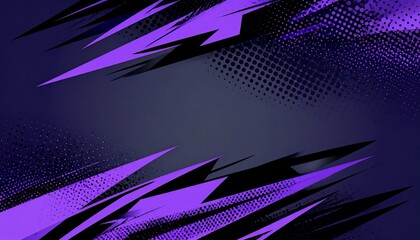 Purple and black sharp modern design - perfect for art exhibitions