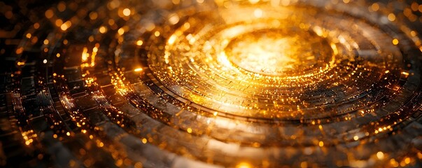 Spinning gold wheel representing business shareholders  high stakes decision making