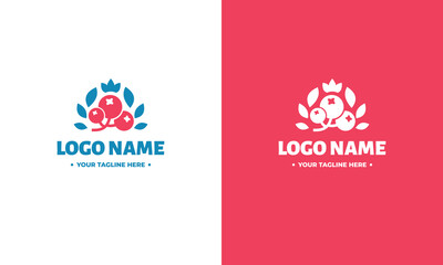 Cranberry logo design template