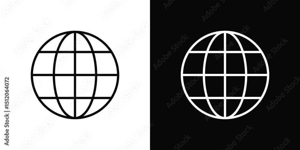 Poster Web icon. Simple element illustration. outline and flat symbol design