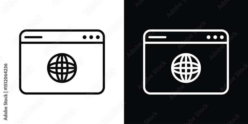 Poster website ui design icon. simple element illustration. outline and flat symbol design