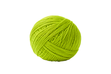 Lime Green Yarn Ball: Perfect for Knitting and Crochet Projects isolated on transparent background png