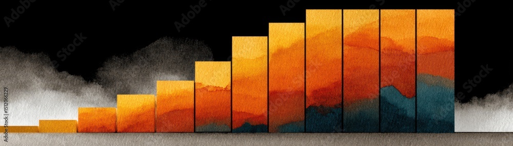 Poster infographic showing social media data exchange rate analysis and visual representation of trends ove