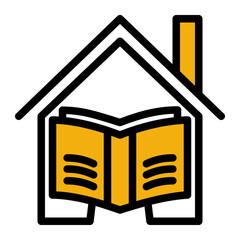 Home Education Study - Color Lineal Style for Remote Learning