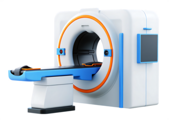 Modern medical ct scanner isolated on a white background png