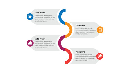 Modern presentation infographic design