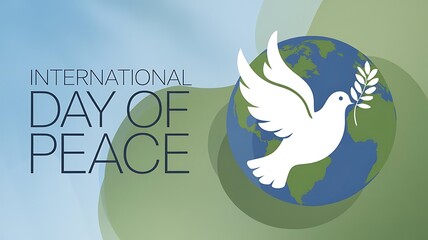 Celebrate International Day of Peace Poster Vector Image Illustration