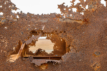 Namibia, Skeleton Coast, relitti e archeologia industriale