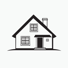 house icon isolated on white