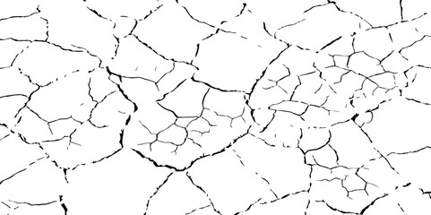 abstract grunge vector illustration.Cracked concrete rock black and white vector background.Distressed Overlay Texture.	
