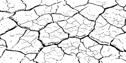 abstract grunge vector illustration.Cracked concrete rock black and white vector background.Distressed Overlay Texture.	
