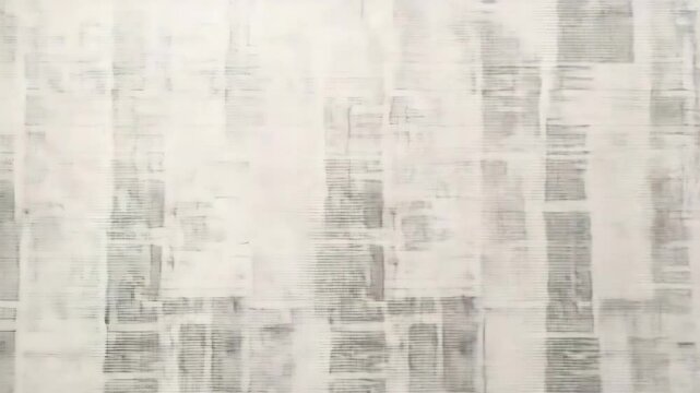 A newspaper page with a black and white photo of a newspaper page. The page is filled with text and the photo is blurry