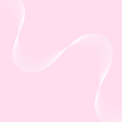 Abstract background with lines and waves. Banner. Element for design isolated. Vector background for brochure, booklet, flyer, poster. Pink and white gradient. Love, sweet, softness 