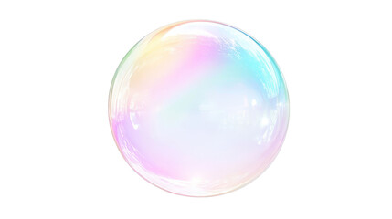Iridescent Bubble Egg, Isolated on Transparent Background, Pastel, Sphere, Soap bubble, Easter egg, rainbow