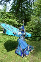 Magnificent Peacock Carnival Costume Display