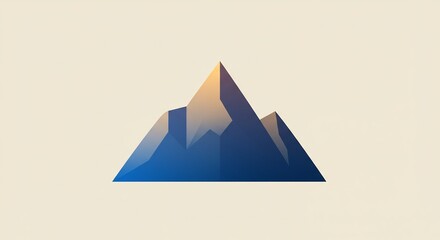 Fototapeta premium Abstract Geometric Mountain Illustration