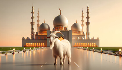 Islamic EID AL ADHA design. banner, poster, template background
