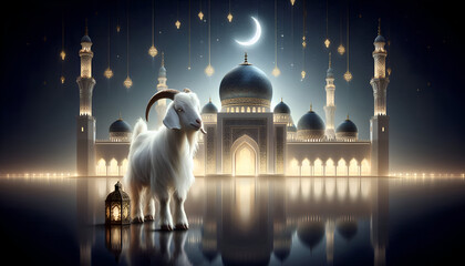 Islamic EID AL ADHA design. banner, poster, template background