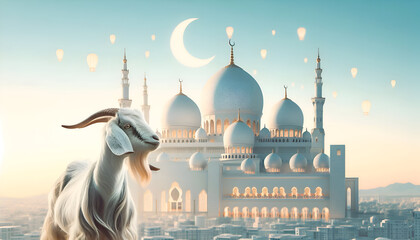 Islamic EID AL ADHA design. banner, poster, template background
