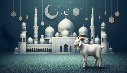 Islamic EID AL ADHA design. banner, poster, template background